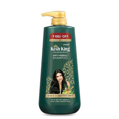 Emami Ayurvedic Kesh King Ayurvedisches Anti-Haarausfall-Shampoo Reduziert Haarausfall. 21 natürliche Inhaltsstoffe, kein Paraben und kein Silizium. Mit der Güte von Aloe Vera, Bhringraja und Amla für seidig glänzenden Glanz