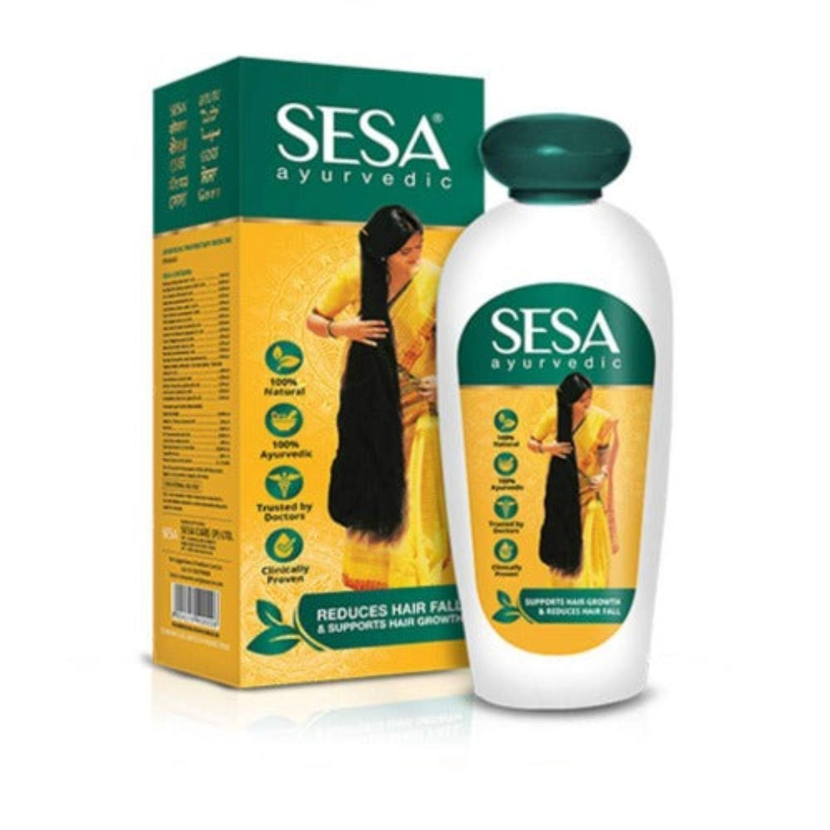 SESA AYURVEDIC HAIR OIL 5000 YEARS OLD KSHIR PAK VIDHI,BHRINGRAJ & 17 RARE HERBS WITH 5 NOURISHING OILS ALL HAIR TYPES Oils NO MINERAL OIL