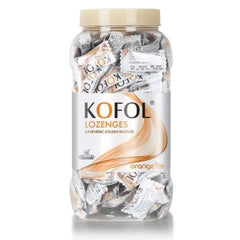 Charak Ayurvedic Kofol Lozenges Cough Reliever,Mint,Orange & Honey Lemon Flavor White Lozenges Count Jar Tablets