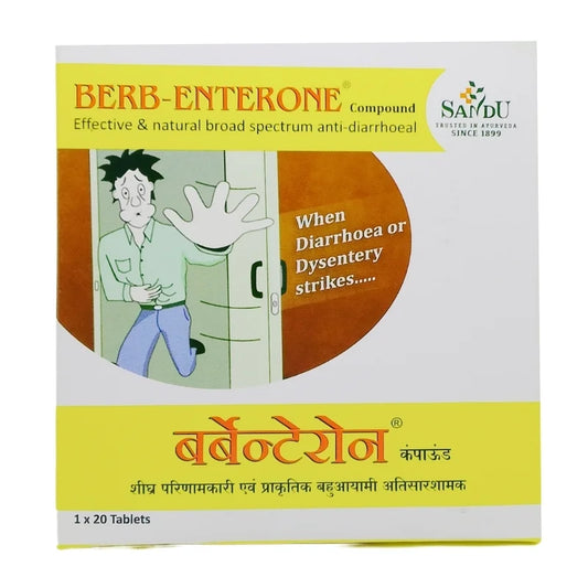 Sandu Ayurvedic Berb enterone compound Effective Herbal Antidiarrheal Tablets