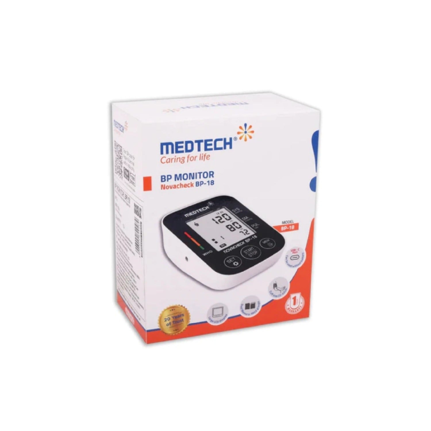 Medtech Automatic Digital BP Machine Blood Pressure Monitor BP18