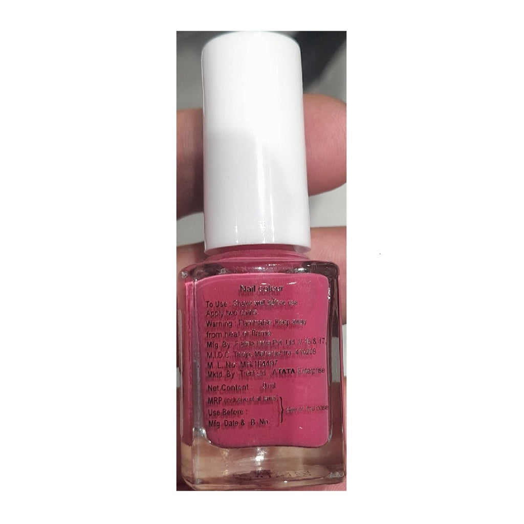 Tata Zudio Nail Color Polish Apply Two Coats Cm Martini Pink B-03 9ml