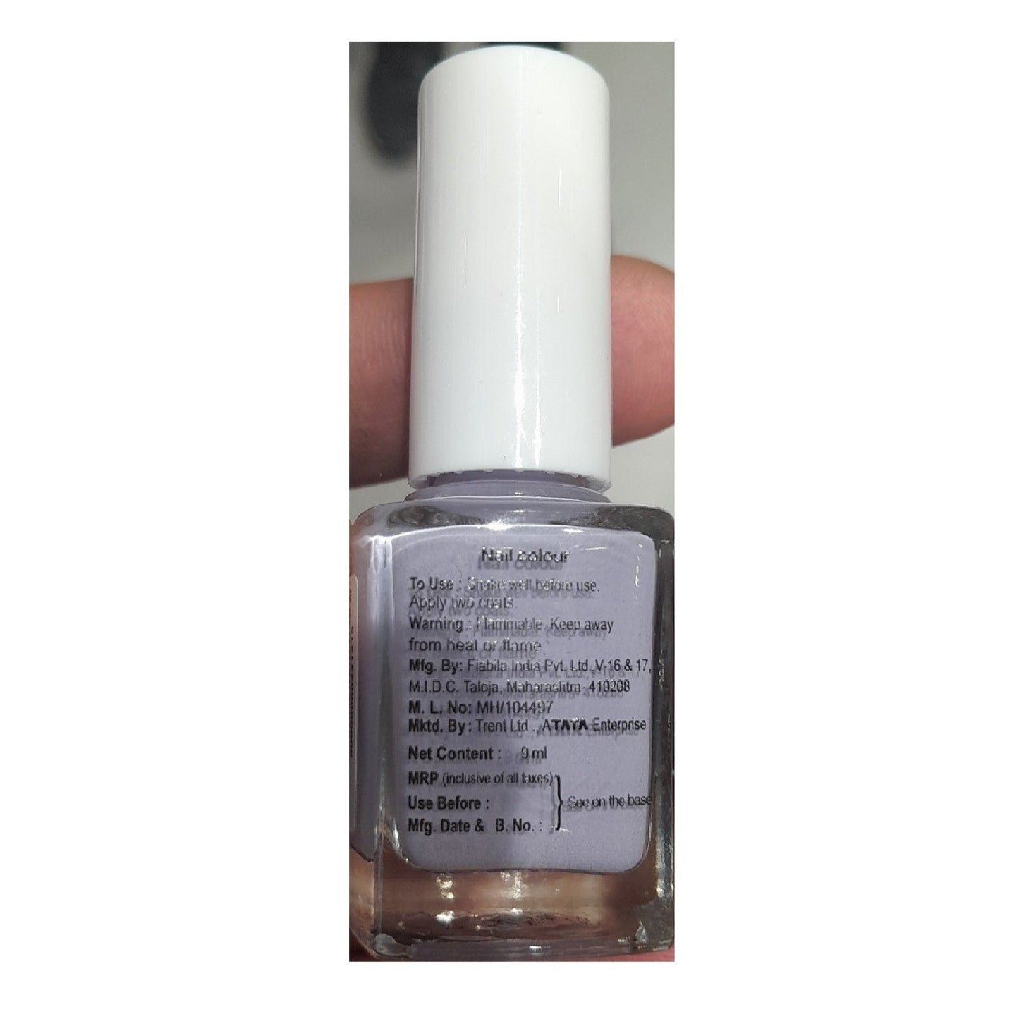 Tata Zudio Nail Color Polish Apply Two Coats (Cm Aster L-20) 9ml