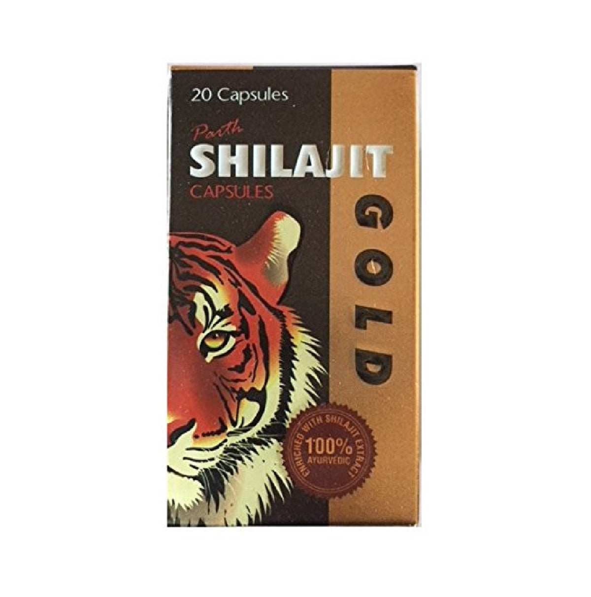 Parth Ayurvedic  Shilajit Gold For Strength,Stamina & Power 20 Capsule