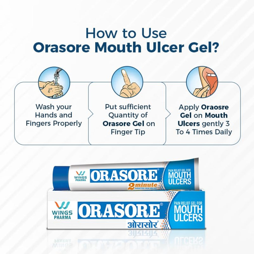 Wings Orasore Mouth Ulcer Relief Gel 10g