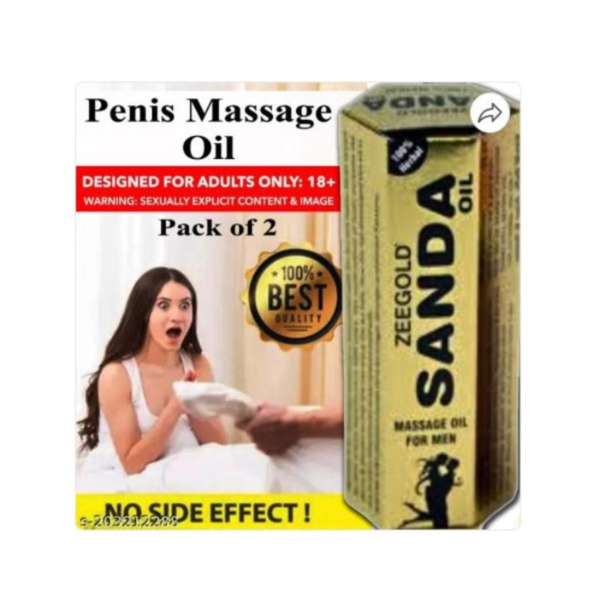ZeeGold Sandda Tel Oil Massageöl für Männer