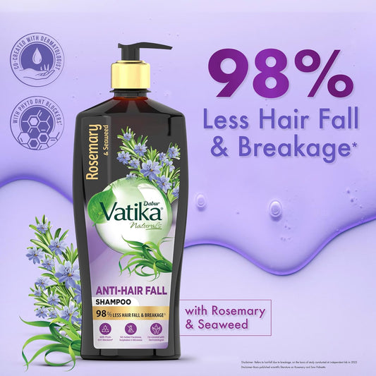 Dabur Ayurvedic Vatika Rosemary & Seaweed Anti Hair fall Shampoo 640ml