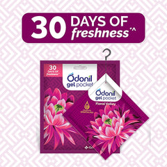 Odonil Gel Pocket Air Freshener for Bathroom,Toilet,Home & Office Citrus Bloom,Floral Valley,Wild Forest & (Combo Citrus Bloom,Floral Valley,Wild Forest)