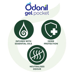 Odonil Gel Pocket Air Freshener for Bathroom,Toilet,Home & Office Citrus Bloom,Floral Valley,Wild Forest & (Combo Citrus Bloom,Floral Valley,Wild Forest)