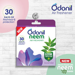 Odonil Bathroom & Toilet Air Freshener Neem Mixed Fragrances Jasmine,Lavender,Orchid,Rose Fragrance Blocks 192g (48g,Pack of 4)