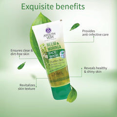 Aimil Ayouthveda Cosmetics Neem and Moringa Face Wash Pack of 2 X 50gm