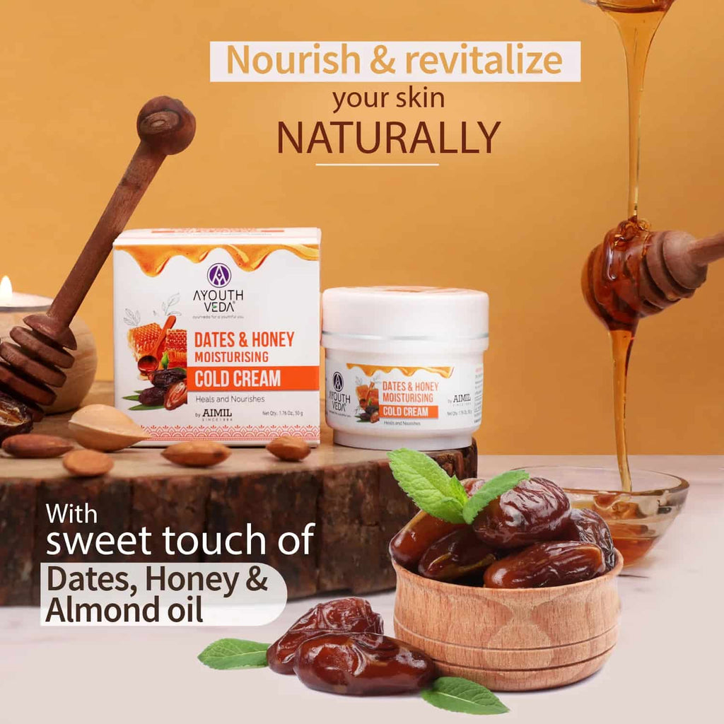 Aimil Ayouthveda Dates & Honey Moisturising Cold Cream Ayurvedic – 50g