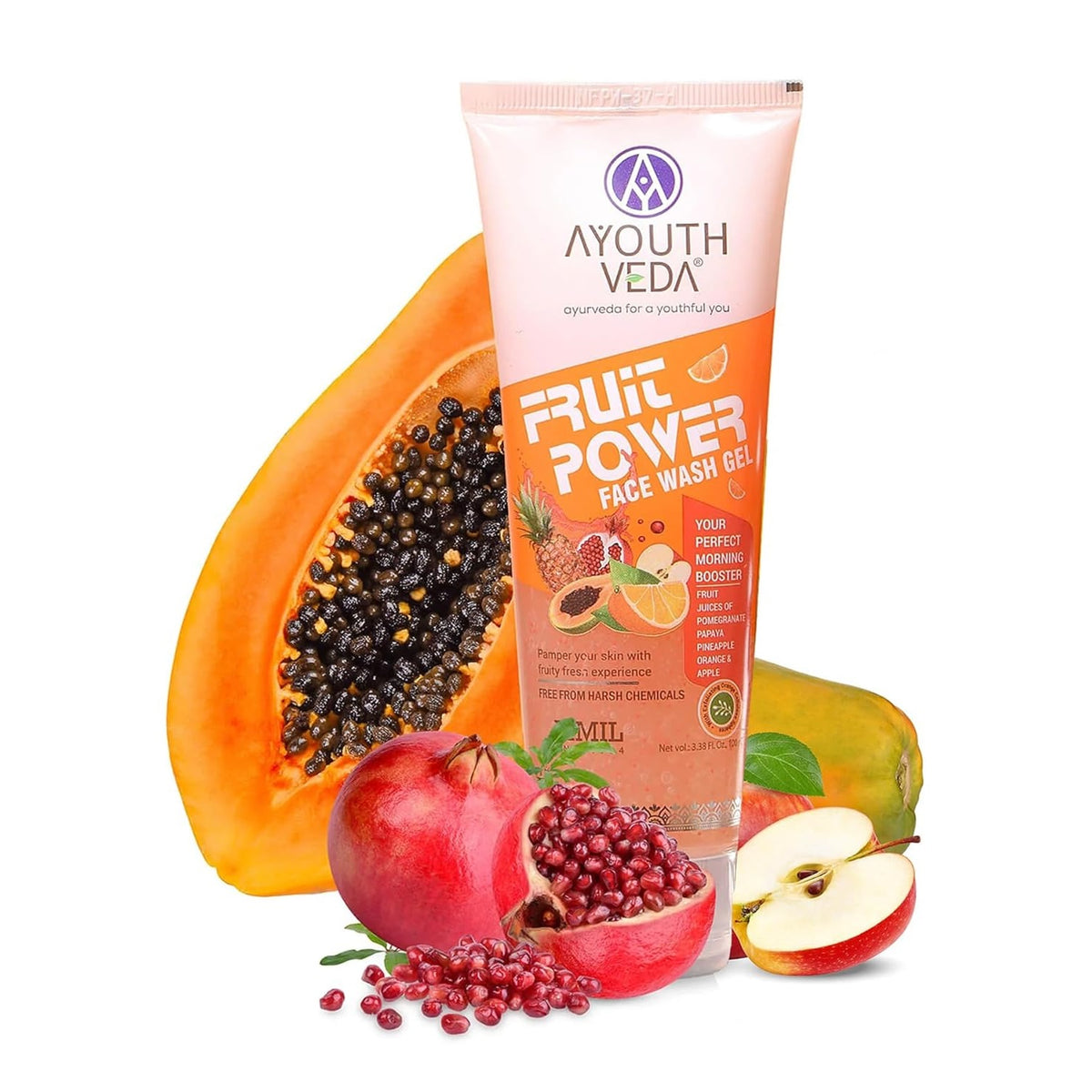 Aimil Ayouthveda Cosmetics Fruit Power Face Wash Gel 100ml