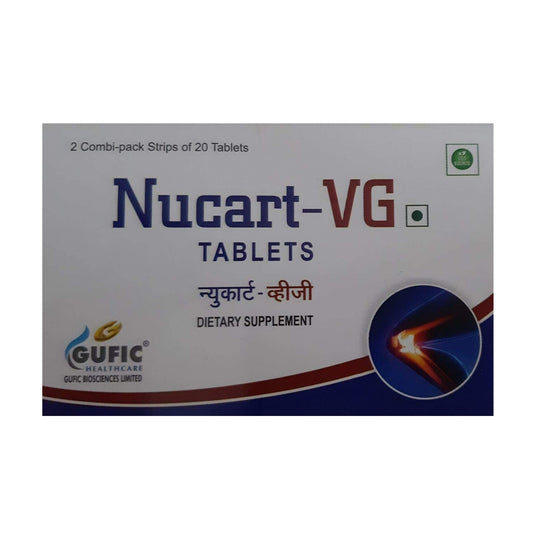 2 X Gufic Herbal Ayurvedic Nucart VG Vegetarian 10 Tablets