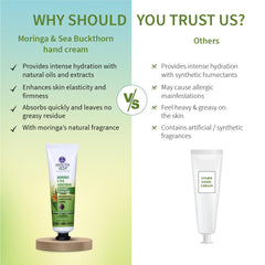 Aimil Ayouthveda Cosmetics Moringa & Sea Buckthorn Hand Cream For Moisturization 30g