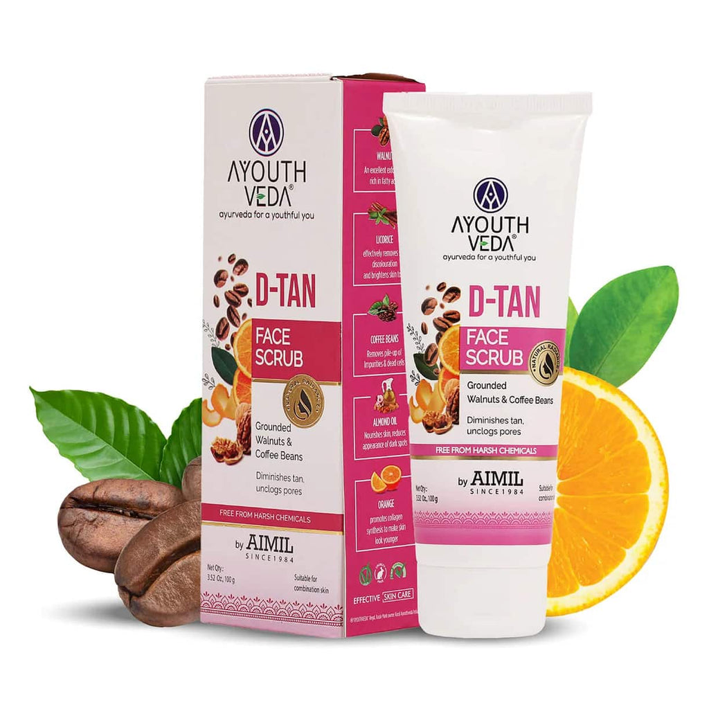 Aimil Ayouthveda D-Tan Face Scrub Ayurvedic – 100g