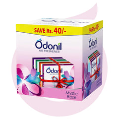 Odonil Bathroom & Toilet Air Freshener Blocks 192g (48g x 4)