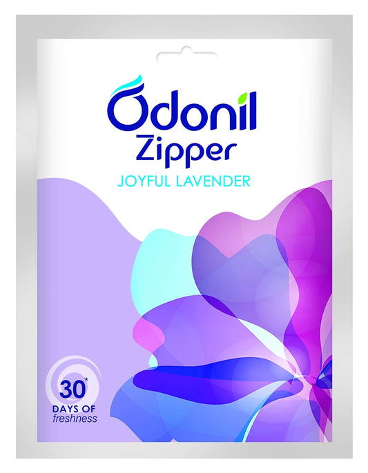 Odonil Bathroom Air Freshner Zipper Joyful Lavender,Allluring Daffodil,Blissful Citrus,Scintillating Rose,Soulful Jasmine & Combo