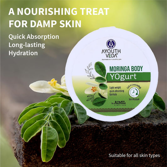 Aimil Ayouthveda Cosmetics Moringa Body Yogurt for All Skin Types 200g