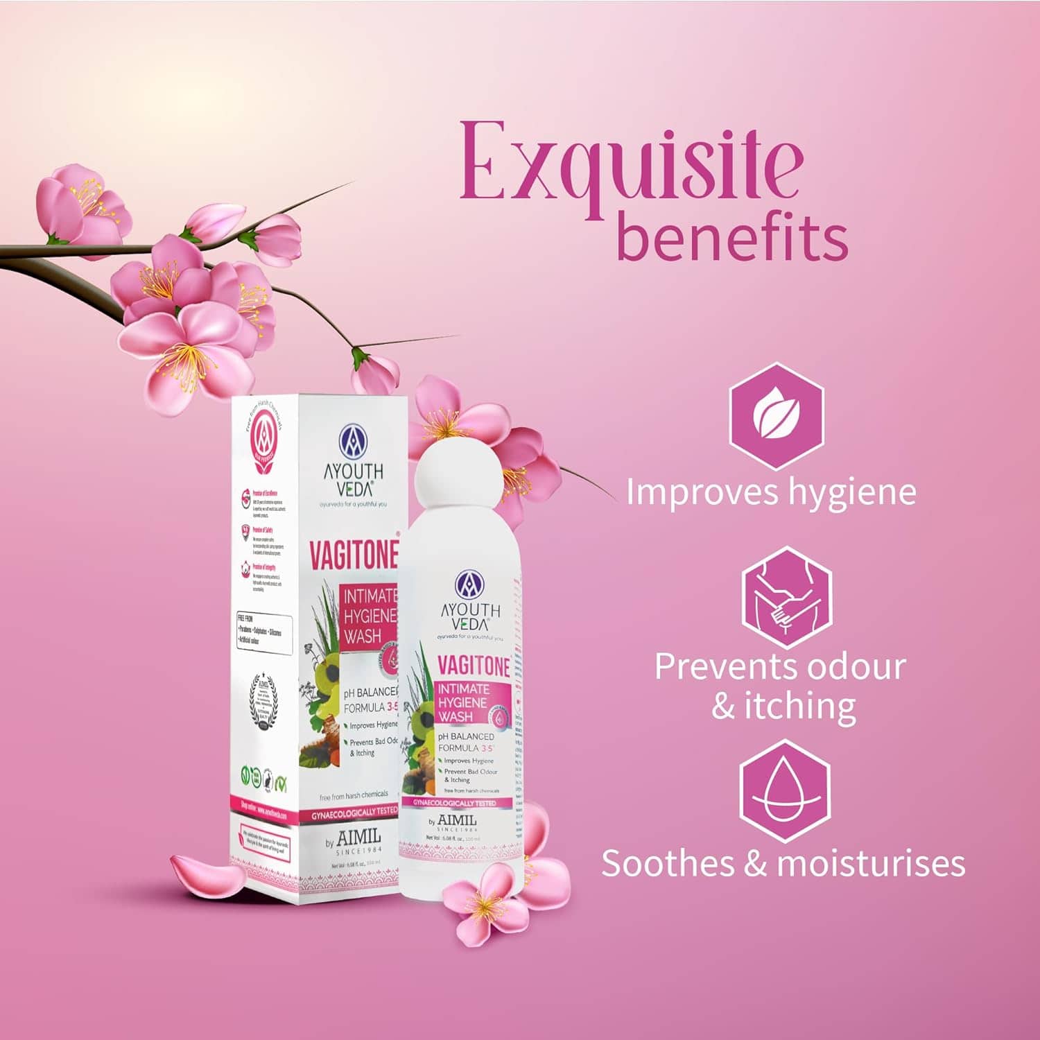 Aimil Ayouthveda Vagitone Intimate Hygiene Wash Ayurvedic