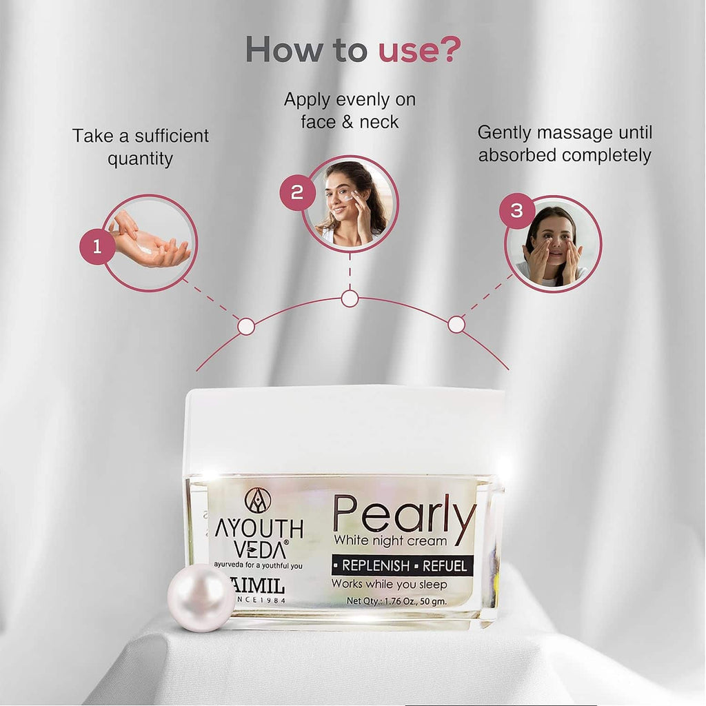 Aimil Ayouthveda Pearly White Night Cream Ayurvedic