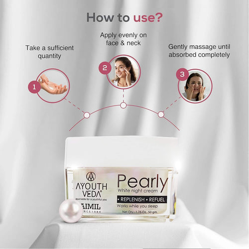 Aimil Ayouthveda Pearly White Night Cream Ayurvedic