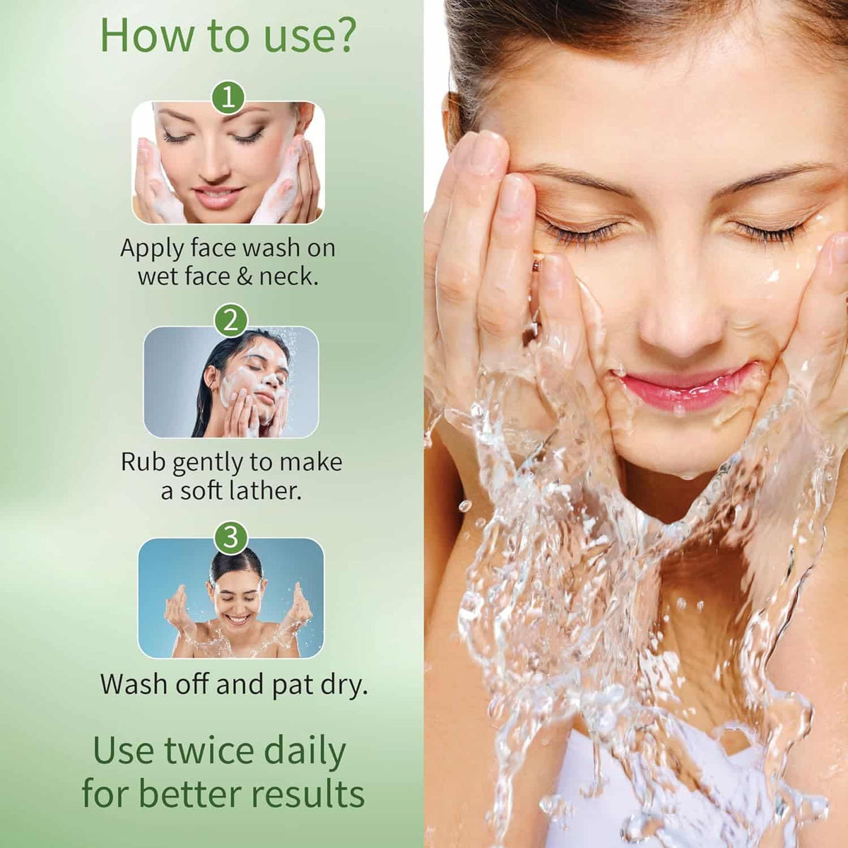 Aimil Ayouthveda Neem & Moringa Face Wash – Pack of 2 x 50gm