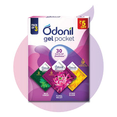 Odonil Gel Pocket Air Freshener for Bathroom,Toilet,Home & Office Citrus Bloom,Floral Valley,Wild Forest & (Combo Citrus Bloom,Floral Valley,Wild Forest)