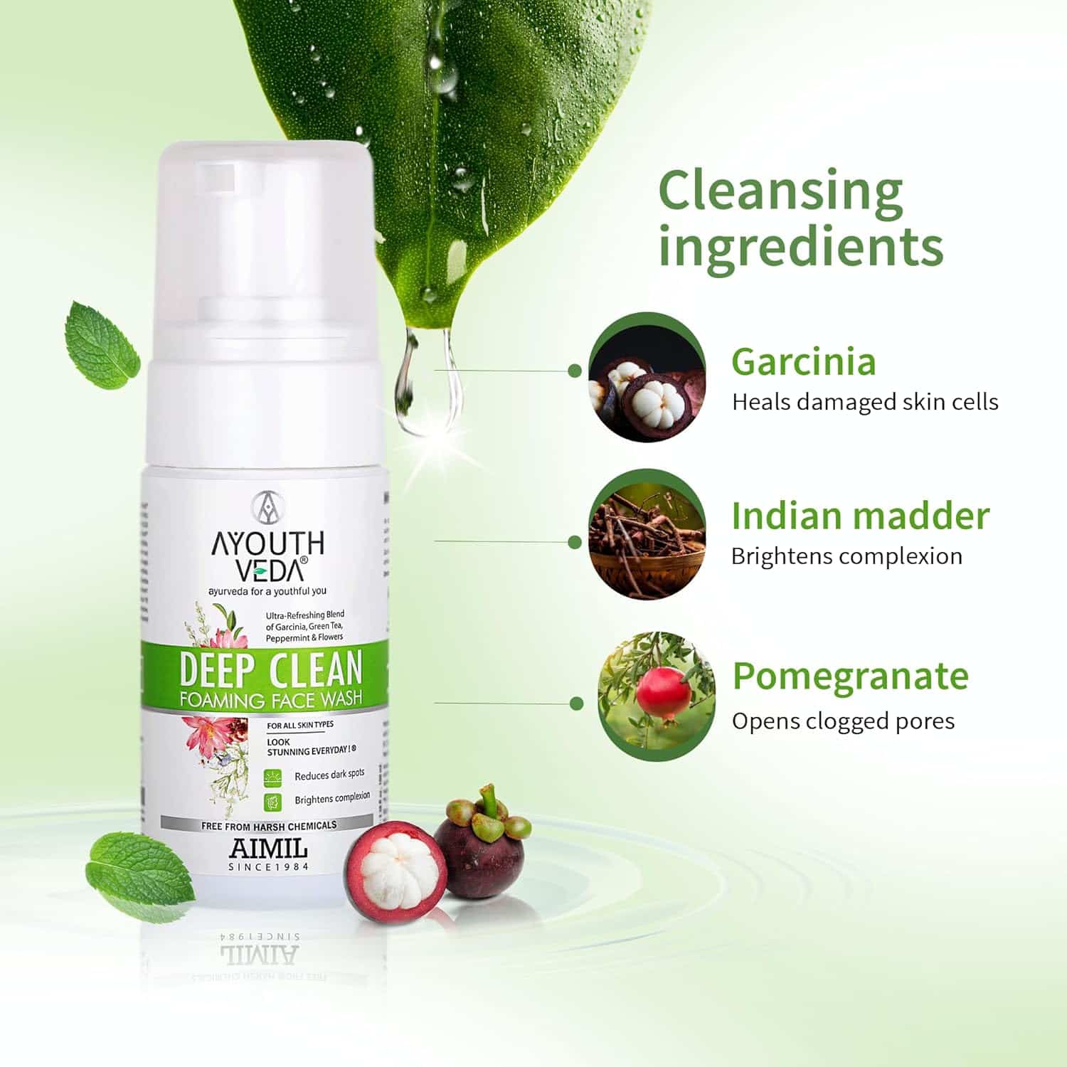 Aimil Ayouthveda Deep Clean Foaming Face Wash Ayurvedic – 100ml