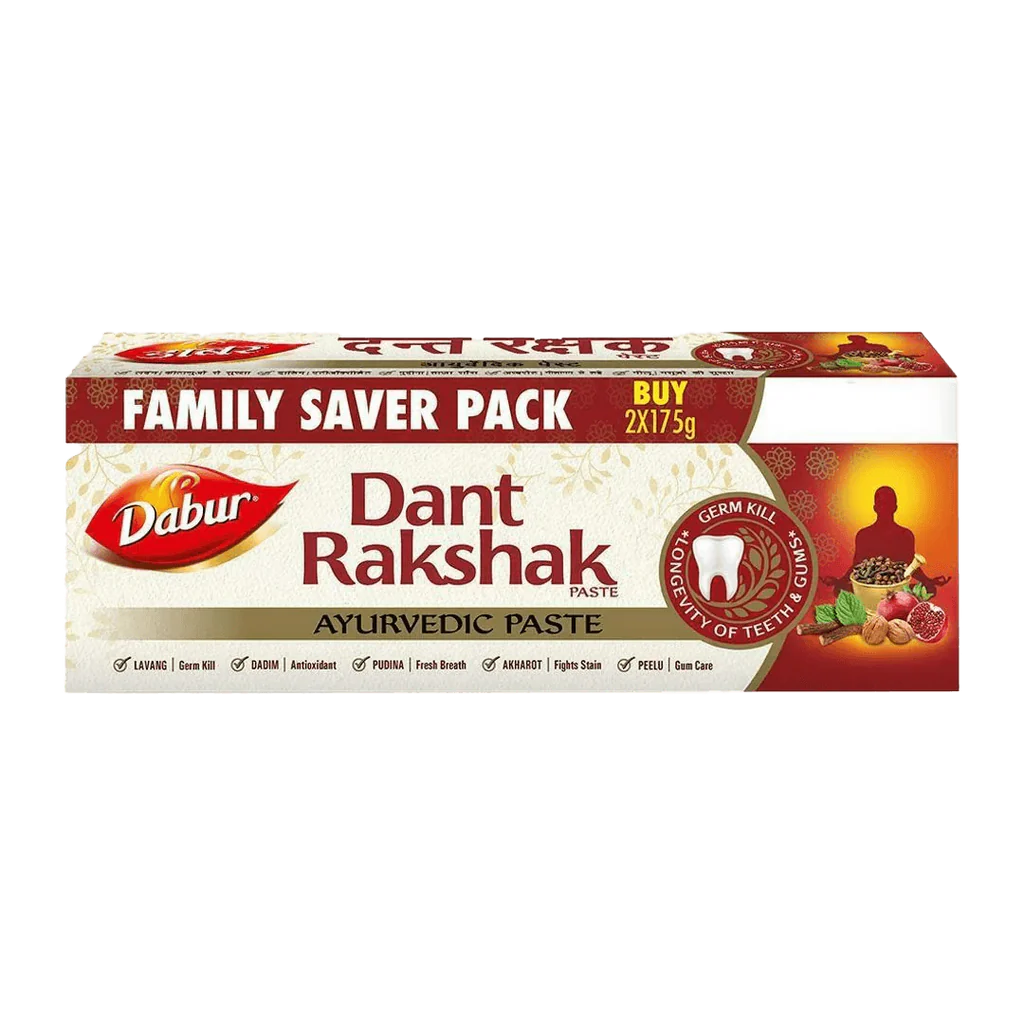 Dabur Ayurvedic Dant Rakshak Toothpaste 175g Pack of 2