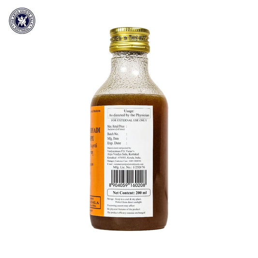 Kottakkal Ayurvedic Karpasasthyadi Kuzhampu Oil 200ml