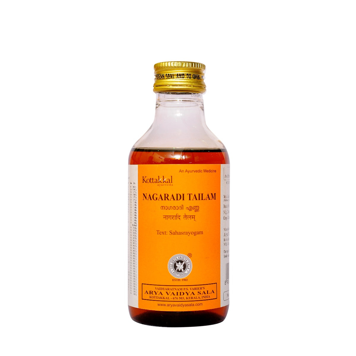 Kottakkal Ayurvedic Nagaradi Tailam Oil 200ml