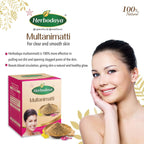 Skm Ayurveda Herbodaya Multani Matti Saffron Powder For Pimples 100g