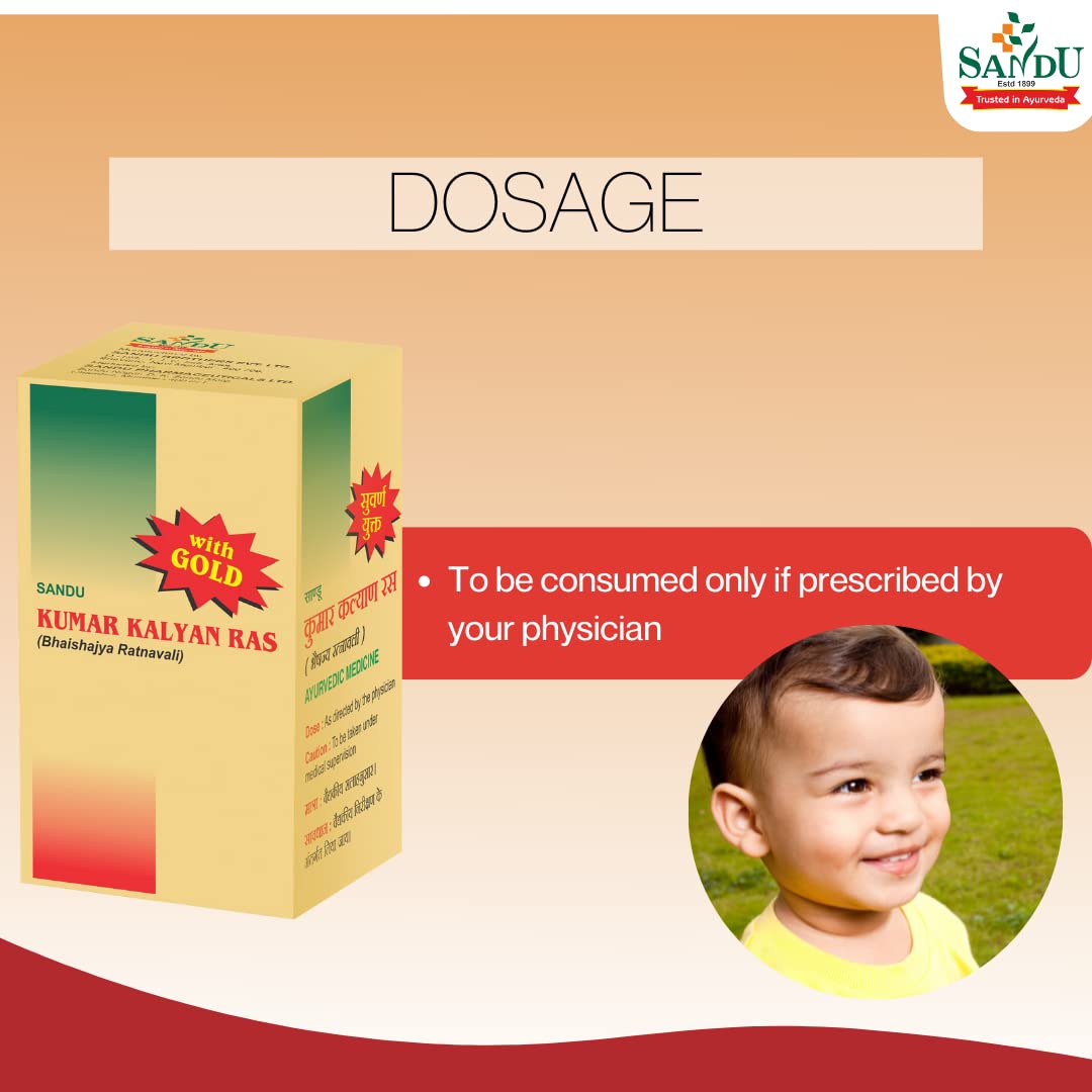 Sandu Ayurvedic Kumar Kalyan Ras 10 Tablets