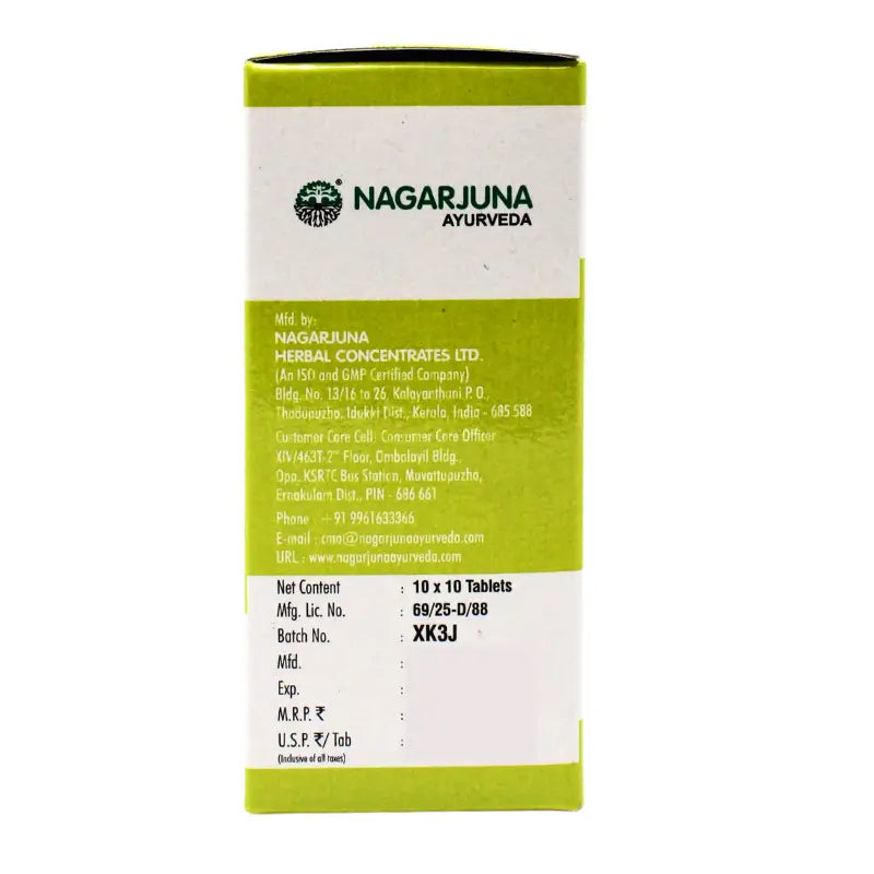 Nagarjuna Ayurvedic Ureaze 100 Tablets