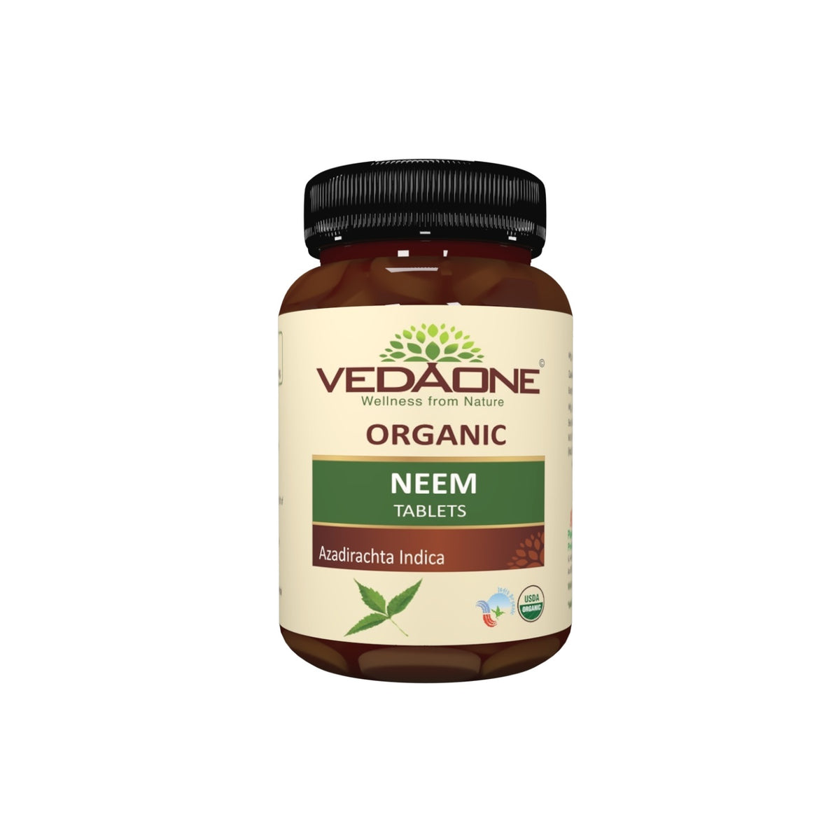 Vedaone Ayurvedic Organic Neem 750mg For Skin And Overall Wellness 60 Tablets