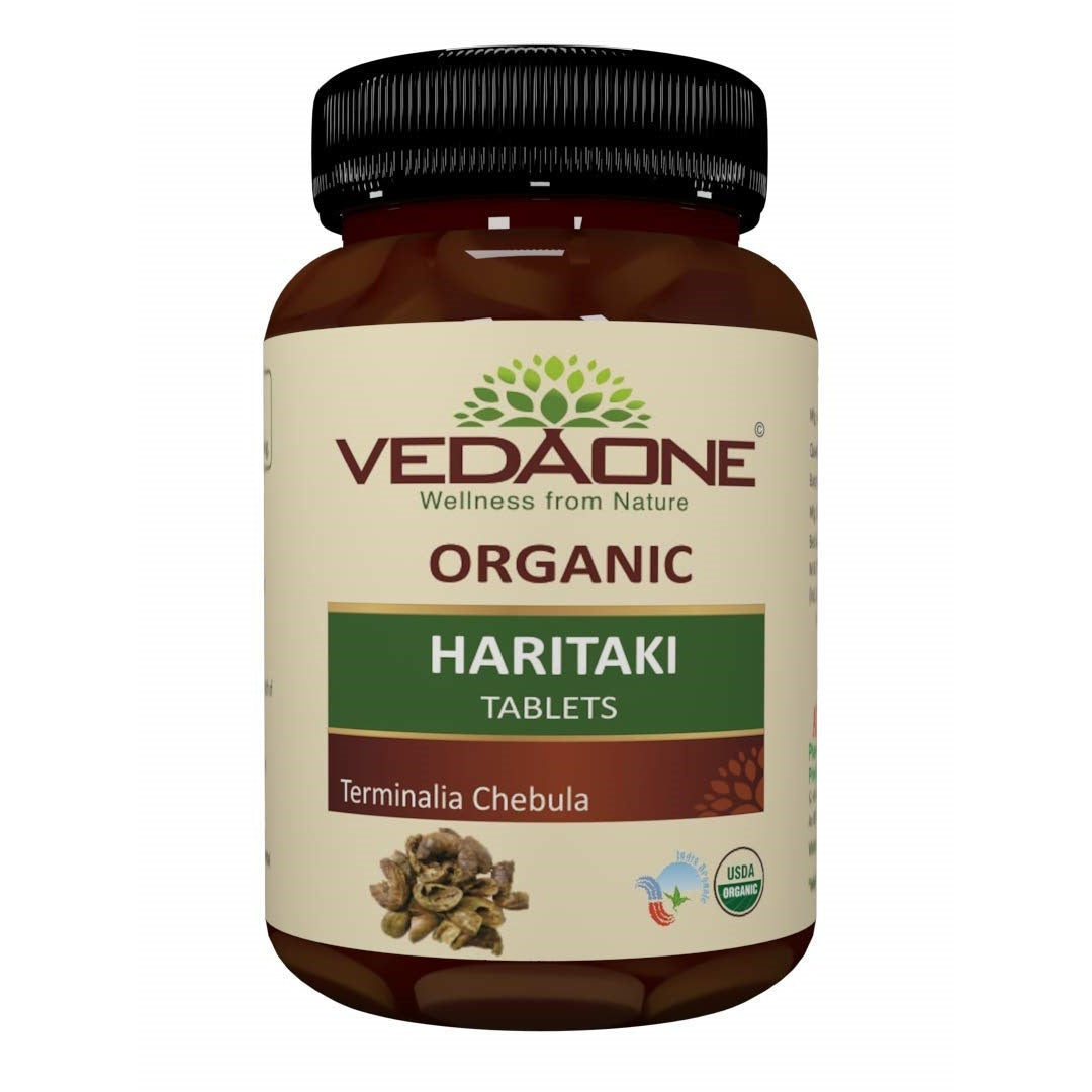 Vedaone Ayurvedic USDA Organic Haritaki Harde 750mg 60 Tablets