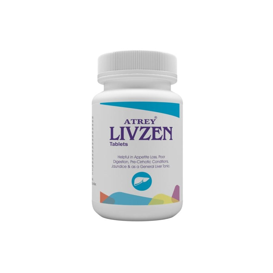 Atrey Ayurvedic Livzen General Liver Tonic Regular Digestion Tablets
