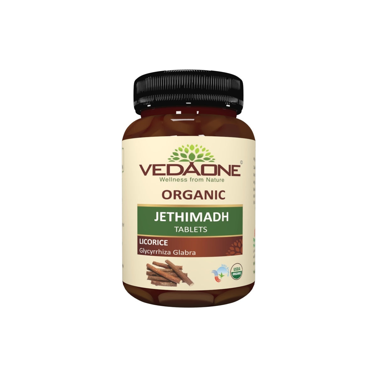 Vedaone Ayurvedic USDA Organic Jethimadh For Digestion 60 Tablets