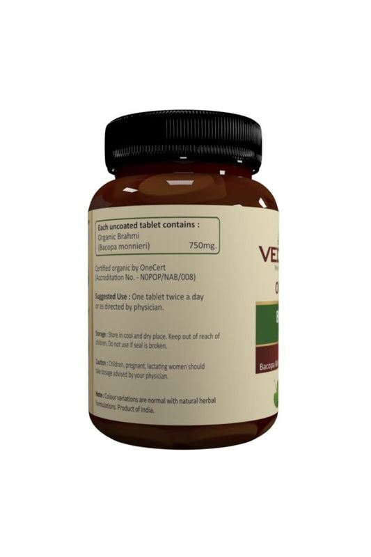 Vedaone Ayurvedic USDA Organic Brahmi (Bacopa Monnieri) 60 Tablets