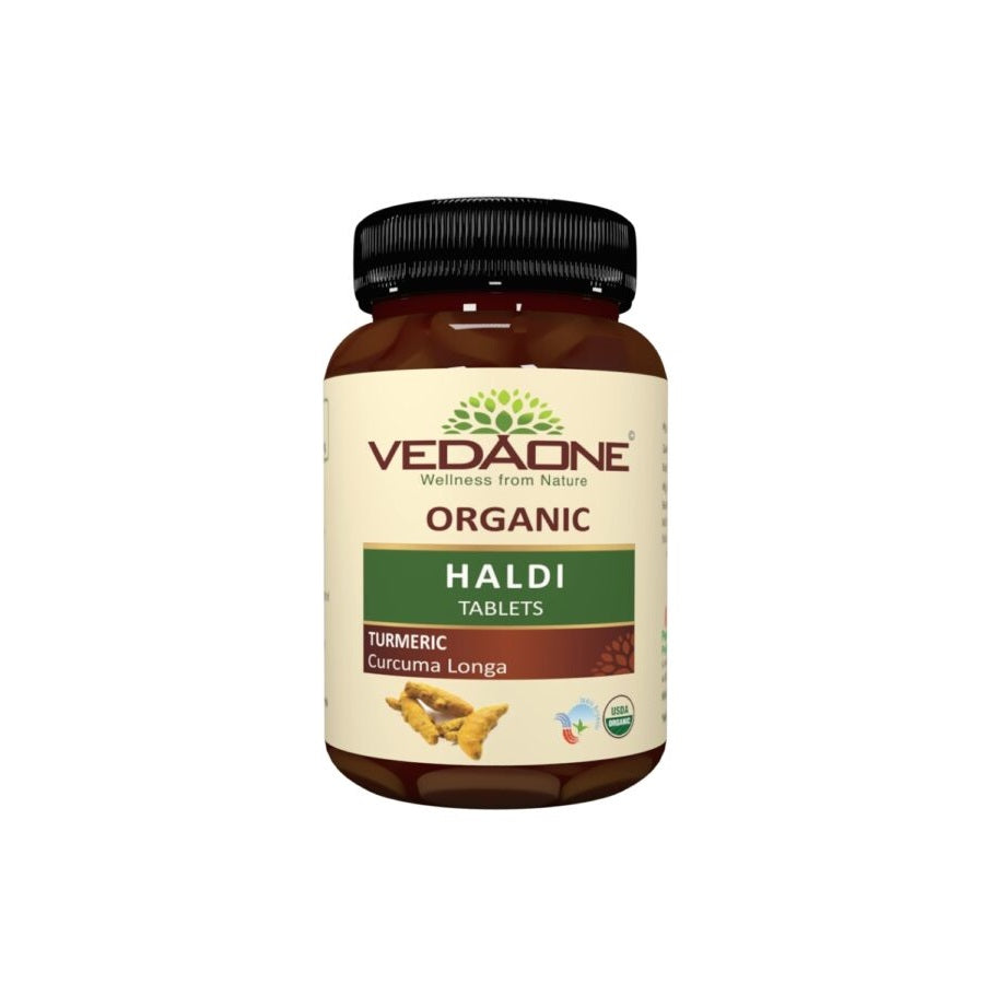 Vedaone Ayurvedic Organic Haldi (Turmeric) 750mg 60 Tablets