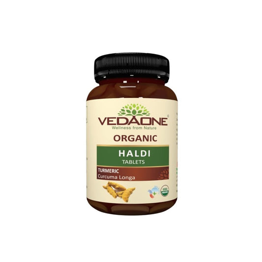 Vedaone Ayurvedic Organic Haldi (Turmeric) 750mg 60 Tablets
