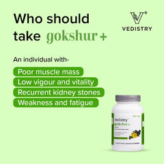 Vedistry Ayurvedic Gokshur+ Strengthens Energy Stamina 60 Tablets