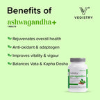 Vedistry Ayurvedic Ashwagandha + Strengthens Vigor & Vitality 60 Tablets