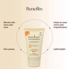 Moha Cosmetics Tinted Sunscreen Gel with SPF50 PA+++ 50g