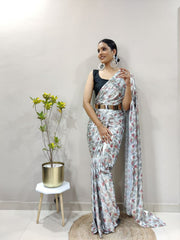 Bollywood Indian Pakistani Ethnic Party Wear Women Soft Pure Premium Imported Lycra Silk Saree/Sari