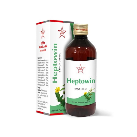 Skm Siddha Ayurveda Heptowin Syrup & 500mg Tablets