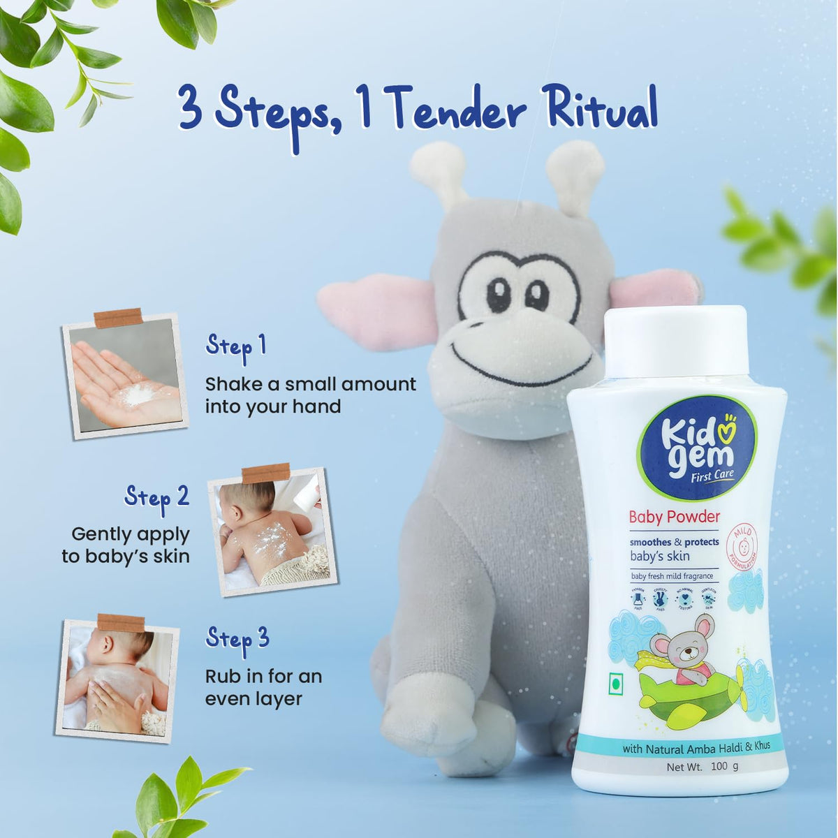 Leeford Kidogem Baby Powder 100g