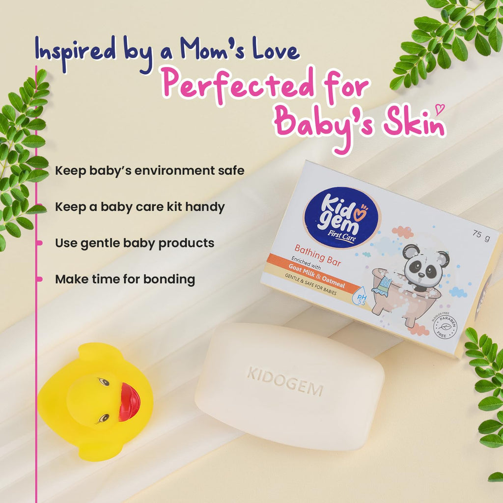 Leeford Kidogem Baby Bathing Bar Soap 75g