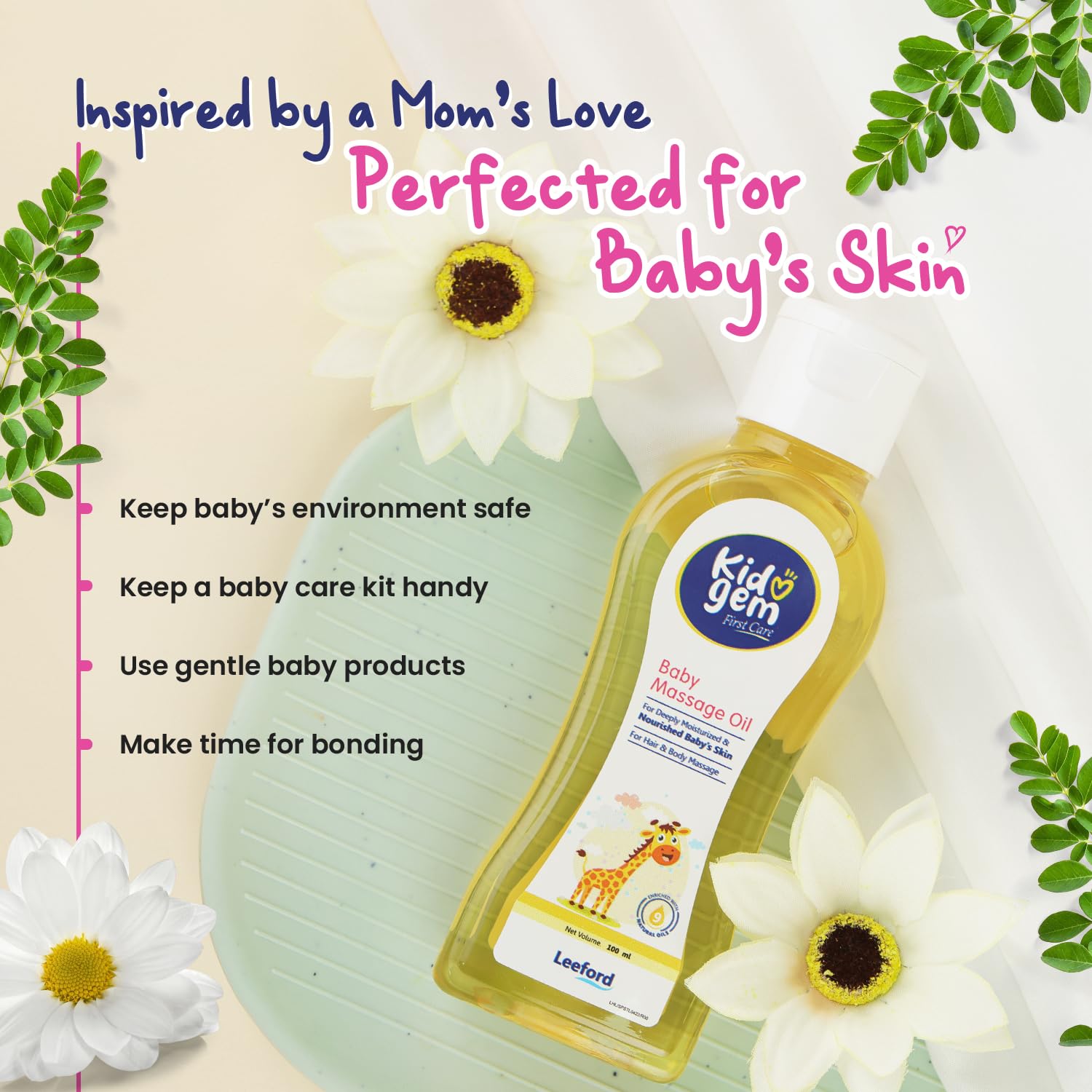 Leeford Kidogem Baby Massage Oil 100ml